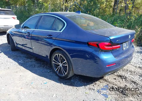 2021 BMW 530I xDrive из США, поврежденный, VIN WBA13BJ04MCF28554
